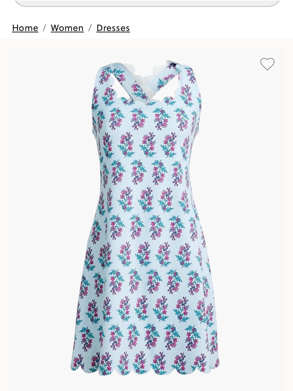 J. Crew Factory Floral Active Wear Dress with Built-In Shorts Women’s Size Large